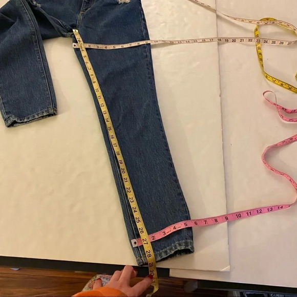 LF Carmar Denim Skinny Jeans Waist 25 Womens Size 0 XS Blue Mid High Rise - Picture 10 of 11